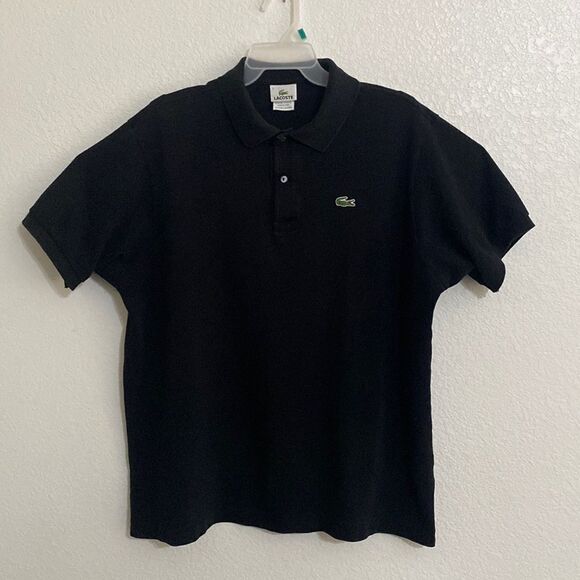 LACOSTE Men’s Black Polo Size 7 - Picture 1 of 4